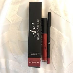 Matte liquid lipstick and lipliner